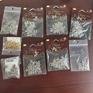 125 Charms! Assorted Gold and Silver Baby Charms Jewelry Making Crafts Supplies